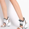 Jady Rose JadyRose | Space Warrior Cream Geometry Heel Sandal NEW ARRIVALS
