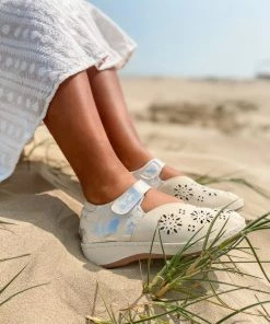 HYHE Tie-Dye Strap Perforated Mary Jane Sandal - En Bloom S/S 2022