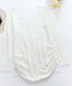 MY Smaibulun | CASTAWAY Low Open Back Knit Dress - Cream