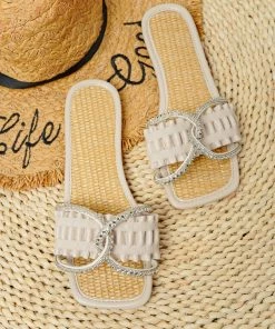 HT EN BLOOM | TWISTED RHINESTONES SLIDE CREAM