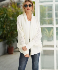 MY Smaibulun | Cream Batwing Easy On Cardigan