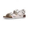Maibulun - Cream Double-Strap Slingback Sandals