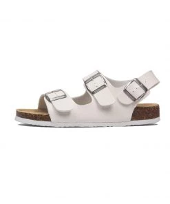 Maibulun - Cream Double-Strap Slingback Sandals