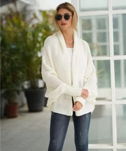 MY Smaibulun | Cream Batwing Easy On Cardigan