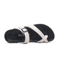 MAIBULUN | CREAM FOOTBED SANDAL