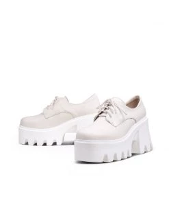 Jady Rose Genuine Leather Freesia Lace-Up Chunky Heel Platform Oxford Shoes- JadyRose 19 Jady Rose Genuine Leather Freesia Lace-Up Chunky Heel Platform Oxford Shoes- JadyRose