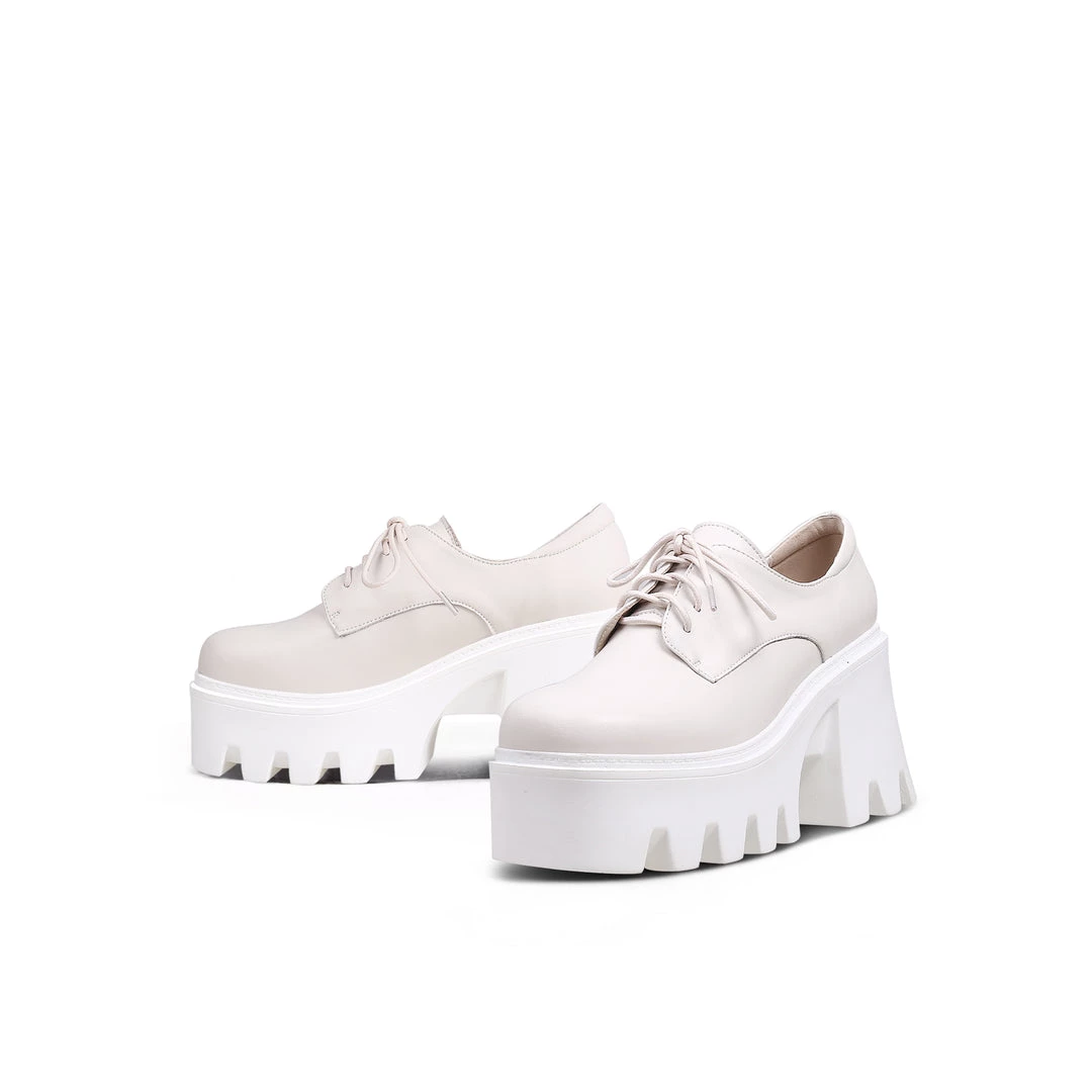 Jady Rose Genuine Leather Freesia Lace-Up Chunky Heel Platform Oxford Shoes- JadyRose 8 Jady Rose Genuine Leather Freesia Lace-Up Chunky Heel Platform Oxford Shoes- JadyRose