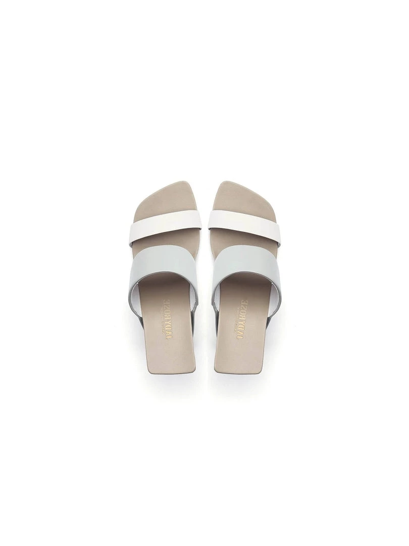 Jady Rose NEW ARRIVALS JadyRose | Signature Open-Heel Leather Slide Sandal - Cream 3 Jady Rose NEW ARRIVALS JadyRose | Signature Open-Heel Leather Slide Sandal - Cream