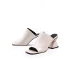 Jady Rose S/S 2022 JadyRose | Triangular-Heel Leather Mule - Cream