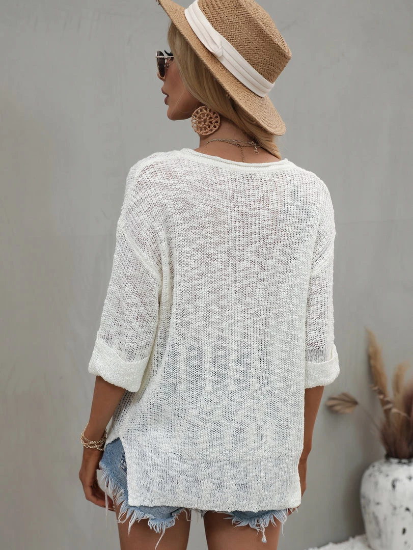MY New In Clothing CAUGHT KNIT TOP - CREAM 3 MY New In Clothing CAUGHT KNIT TOP - CREAM