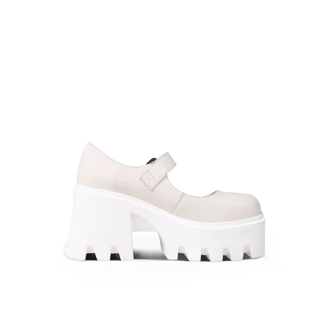 Jady Rose JadyRose | Classic Chunky Heel Mary Jane - Cream New In Shoes 4 Jady Rose JadyRose | Classic Chunky Heel Mary Jane - Cream New In Shoes