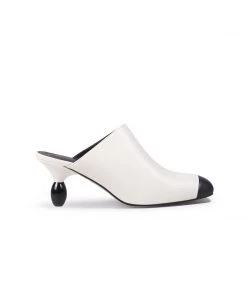 Jady Rose JadyRose | Bead Heel Black Toe Slice Mule 13 Jady Rose JadyRose | Bead Heel Black Toe Slice Mule
