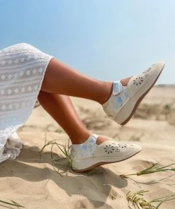 HYHE Tie-Dye Strap Perforated Mary Jane Sandal - En Bloom S/S 2022