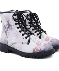 TC New In Shoes Cactus Rose | Embroidered Floral Head Hi-Top Sneakers Espadrilles