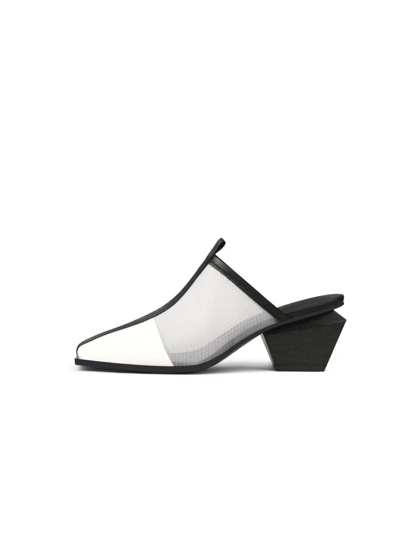 Jady Rose New In Shoes JadyRose | Geometry Block Point Toe Mid Heel Mules - Cream 5 Jady Rose New In Shoes JadyRose | Geometry Block Point Toe Mid Heel Mules - Cream
