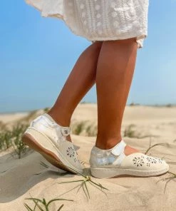 HYHE Tie-Dye Strap Perforated Mary Jane Sandal - En Bloom S/S 2022