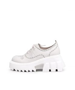 Jady Rose JadyRose | Vintage Black Genuine Leather Platform Oxford Shoes- Cream 8 Jady Rose JadyRose | Vintage Black Genuine Leather Platform Oxford Shoes- Cream