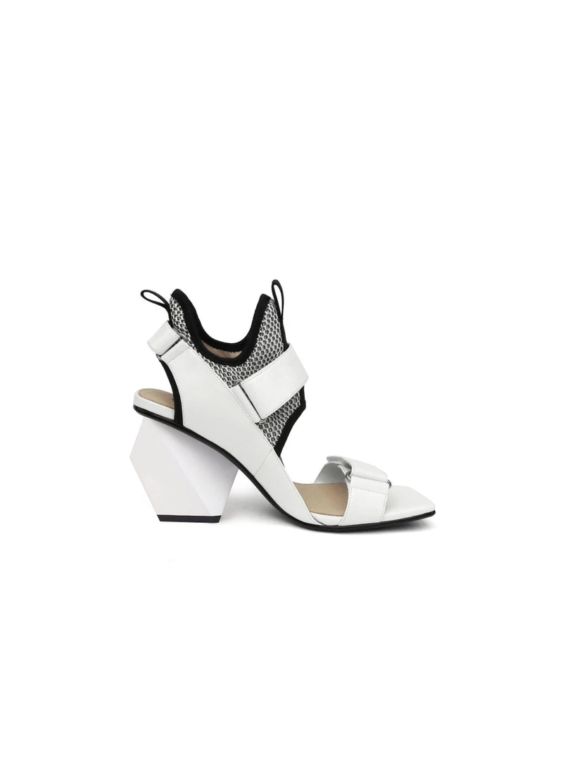 Jady Rose JadyRose | Space Warrior Cream Geometry Heel Sandal NEW ARRIVALS 4 Jady Rose JadyRose | Space Warrior Cream Geometry Heel Sandal NEW ARRIVALS