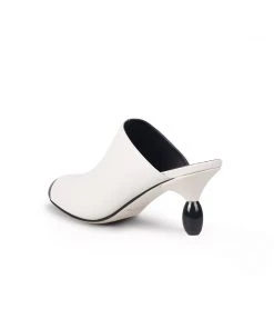 Jady Rose JadyRose | Bead Heel Black Toe Slice Mule 14 Jady Rose JadyRose | Bead Heel Black Toe Slice Mule