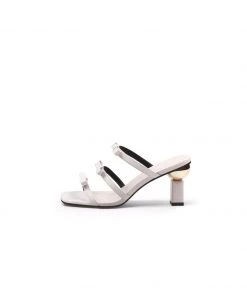 Jady Rose NEW ARRIVALS JadyRose | Isora Triple Bow Strap Heel Pump - Cream