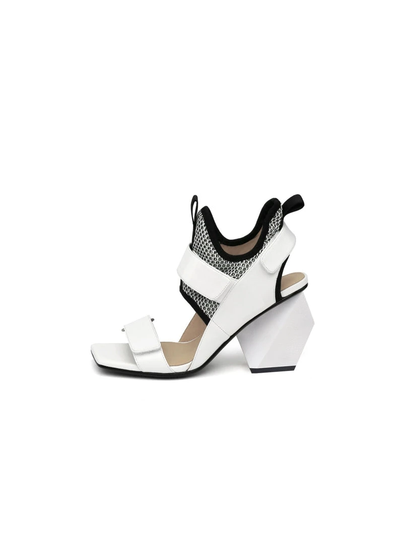 Jady Rose JadyRose | Space Warrior Cream Geometry Heel Sandal NEW ARRIVALS 5 Jady Rose JadyRose | Space Warrior Cream Geometry Heel Sandal NEW ARRIVALS
