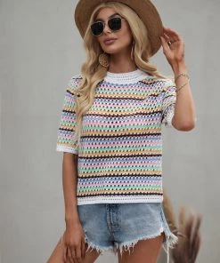 MY BEE CROCHET KNIT TOP - WHITE 10 MY BEE CROCHET KNIT TOP - WHITE