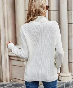 MY Smaibulun | ILLY Turtleneck Basic Knit Sweater - Cream 11 MY Smaibulun | ILLY Turtleneck Basic Knit Sweater - Cream