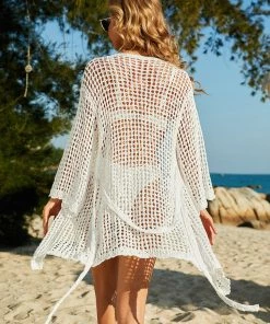 MY New In Clothing DELTA CROCHET KNIT CARDIGAN - WHITE 11 MY New In Clothing DELTA CROCHET KNIT CARDIGAN - WHITE