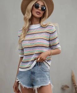 MY BEE CROCHET KNIT TOP - WHITE 11 MY BEE CROCHET KNIT TOP - WHITE