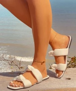 HT New In Shoes EN BLOOM | EULIA SLIDE CREAM