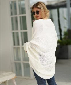 MY Smaibulun | Cream Batwing Easy On Cardigan