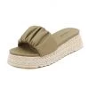 New In Shoes SIKETU | CROCODILE RUCHED ESPADRILLE SLIDE