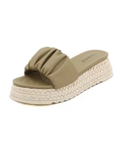 New In Shoes SIKETU | CROCODILE RUCHED ESPADRILLE SLIDE