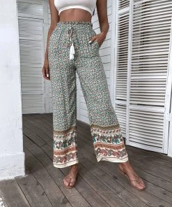 BFZY NEW ARRIVALS JASMINE CULOTTES PANTS - BLACK PRINT