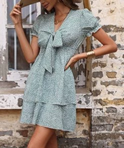 BFZY PAPILLON DRESS - GREEN NEW ARRIVALS