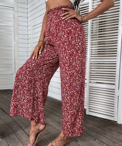 BFZY CHELO CULOTTES PANTS - RED PRINT NEW ARRIVALS