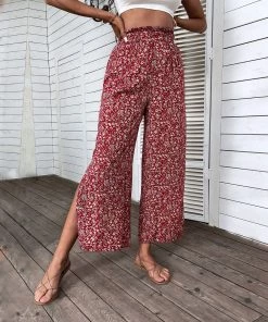 BFZY CHELO CULOTTES PANTS - RED PRINT NEW ARRIVALS