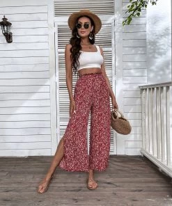 BFZY CHELO CULOTTES PANTS - RED PRINT NEW ARRIVALS