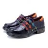 Soffia | Rainbow Stitch Embossed Genuine Leather Sneakers NEW ARRIVALS
