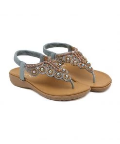NEW ARRIVALS SIKETU | VINTAGE V-STRAP RHINESTONE SANDAL