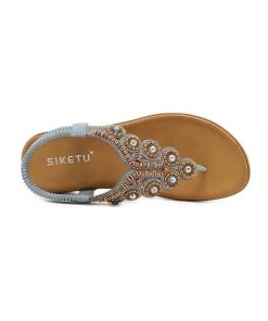 NEW ARRIVALS SIKETU | VINTAGE V-STRAP RHINESTONE SANDAL