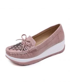 SIKETU | X METAL UPPER DUSTY PINK PLATFORM LOAFER