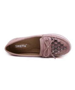 SIKETU | X METAL UPPER DUSTY PINK PLATFORM LOAFER