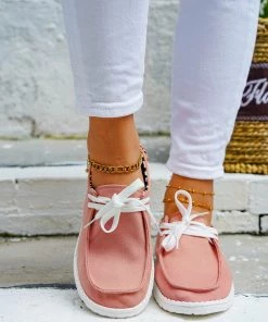 HT NEW ARRIVALS EN BLOOM | DESIRE BOAT SHOE DUSTY PINK