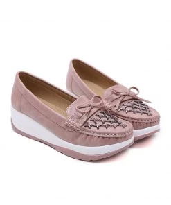SIKETU | X METAL UPPER DUSTY PINK PLATFORM LOAFER