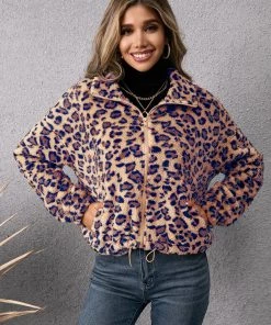 YBL New In Clothing Smaibulun | Blue Leopard Coat