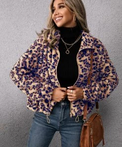 YBL New In Clothing Smaibulun | Blue Leopard Coat