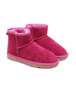 XH New In Shoes SMAIBULUN UGG™ | Faux Fur-Lined Genuine Suede Low Boot
