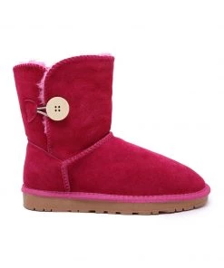 XH New In Shoes SMAIBULUN UGG™ | Faux Fur-Lined Classic Side Button Boots