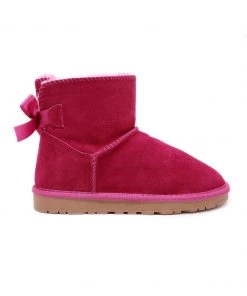 XH SMAIBULUN UGG™ | Ribbon Butterfly Bow-Back Faux Fur-Lined Suede Boots New In Shoes 33 XH SMAIBULUN UGG™ | Ribbon Butterfly Bow-Back Faux Fur-Lined Suede Boots New In Shoes